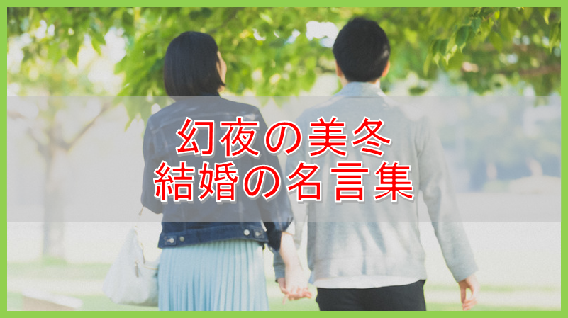 幻夜 の美冬の結婚の名言集 傘かしげ